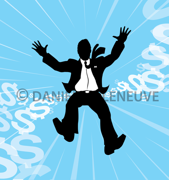 Falling Businessman
