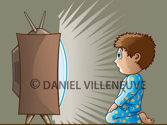 Boy and TV