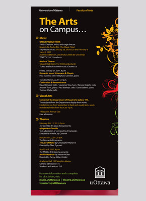 The Arts on Campus Ad